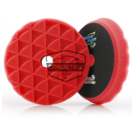 ShineMate - Boina Black Diamond Vermelha (150mm) Acabamento